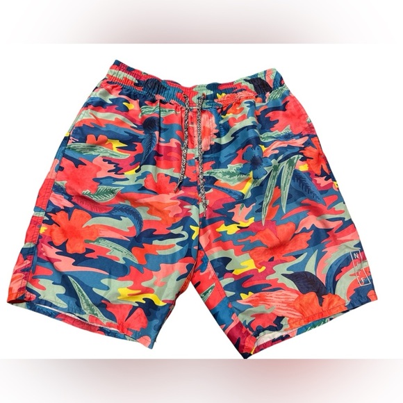 Neff Thunder Tropic Hot Tub Boardshorts Multicolored Floral Camo Size Large - Picture 10 of 10